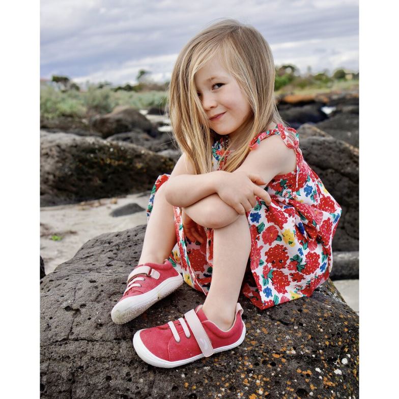 barn vegan skor harlekin Tikki Skodon F60FX155 scharlakansrött