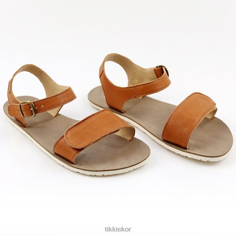 vuxna barfota sandaler vibe v1 Tikki Skodon F60FX236 cognac