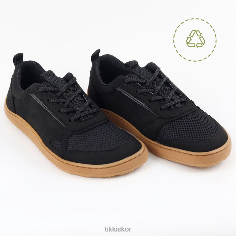 vuxna veganska sneakers mesh Tikki Skodon F60FX206 mörk